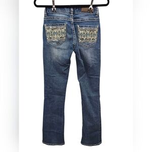 Rock & Roll Cowgirl Denim Mid Rise Bootcut Jeans 24x34